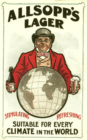 A flyer for Allsopp's lager